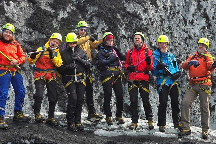 Glacier Hike, South Coast Waterfall, Black Sand Beach and Sky Lagoon