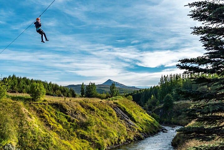Zipline Adventure Through Glerárgil River Canyon in Akureyri Town - photo 3
