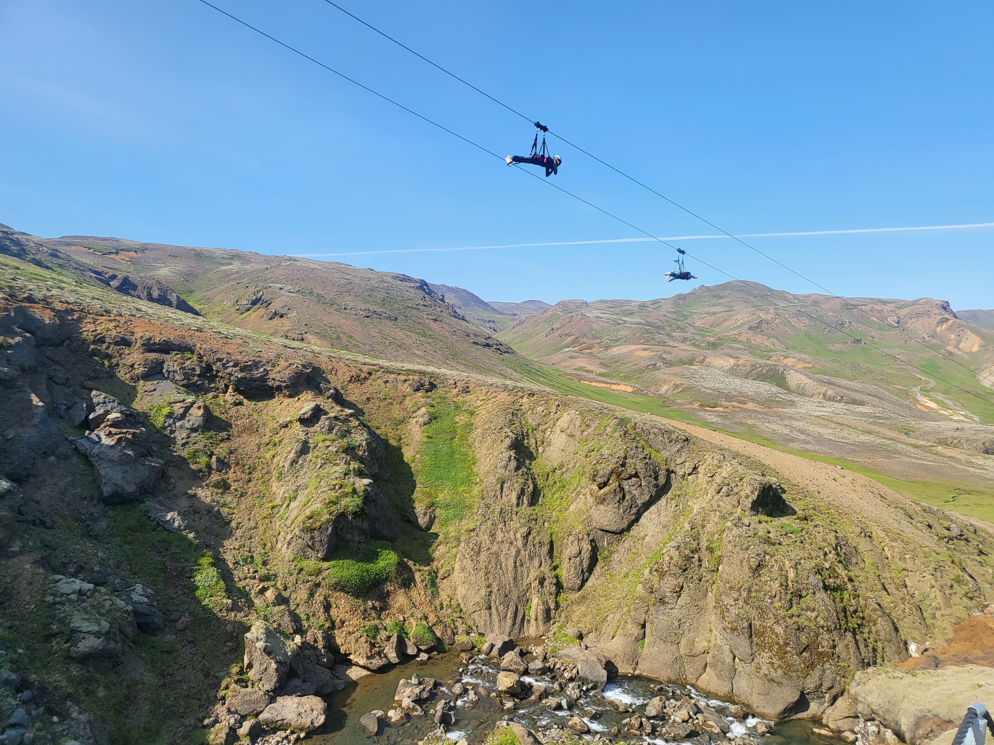 Mega Zipline Superman Ride with transfer from Reykjavik