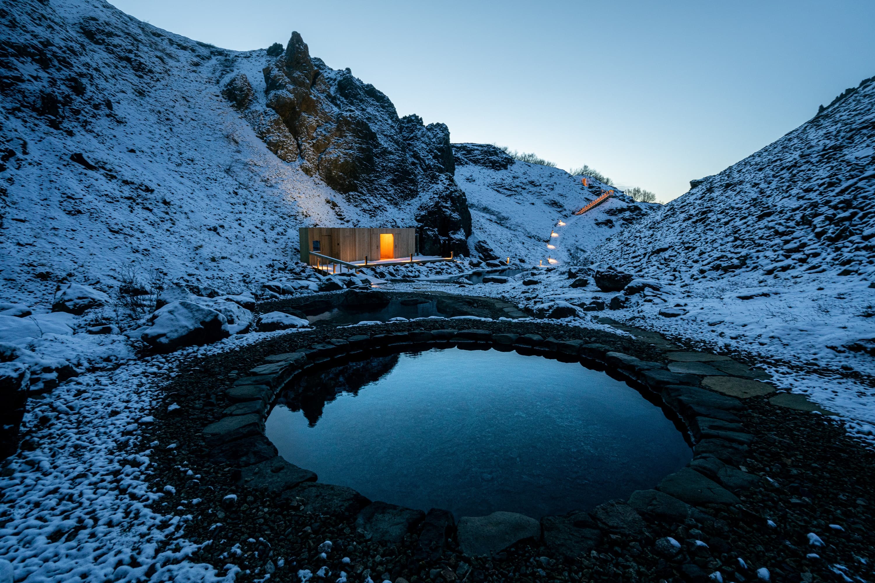 Husafell Canyon Baths Private Tour
