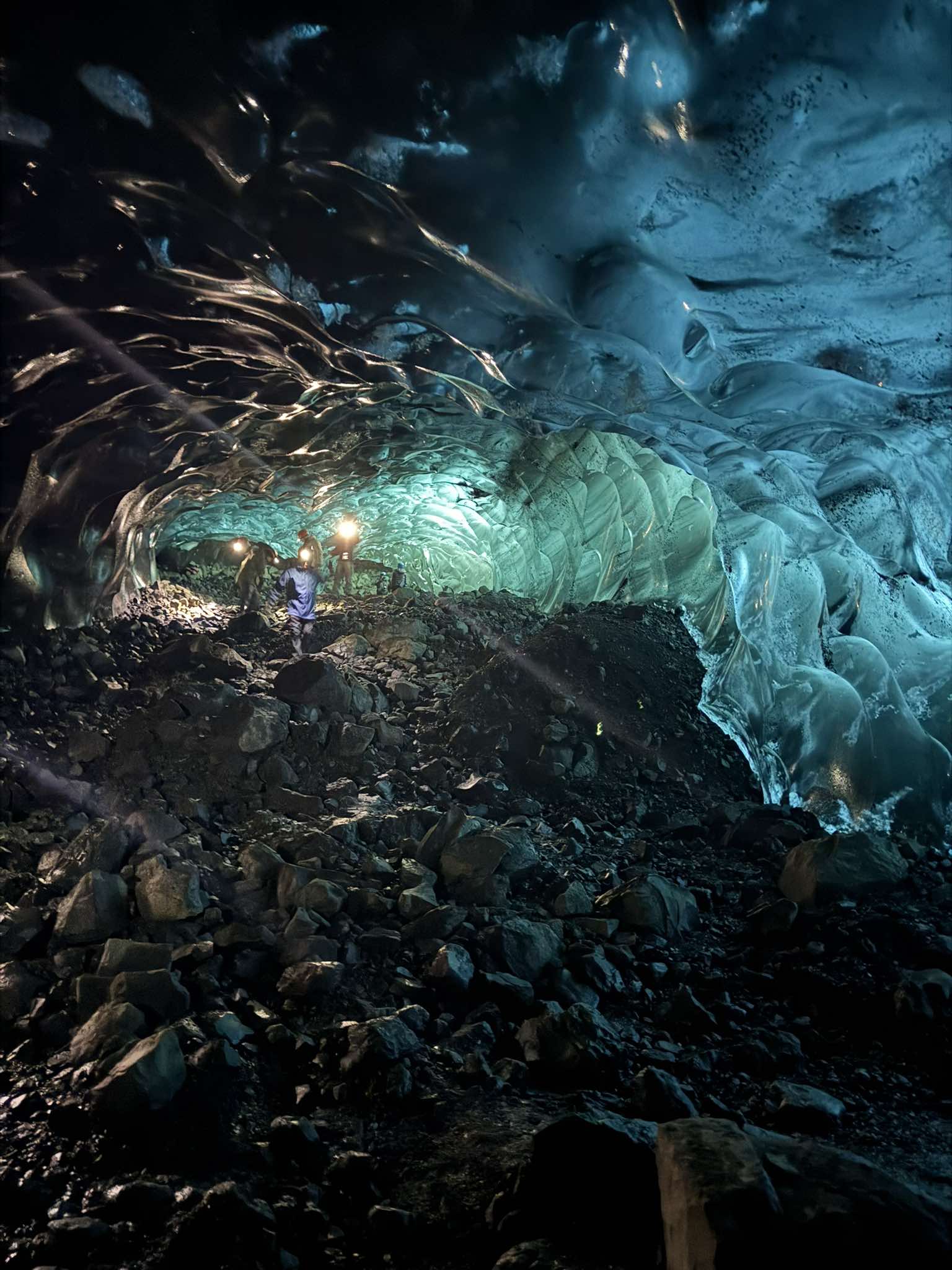 Crystal blue Ice Cave Adventure tour