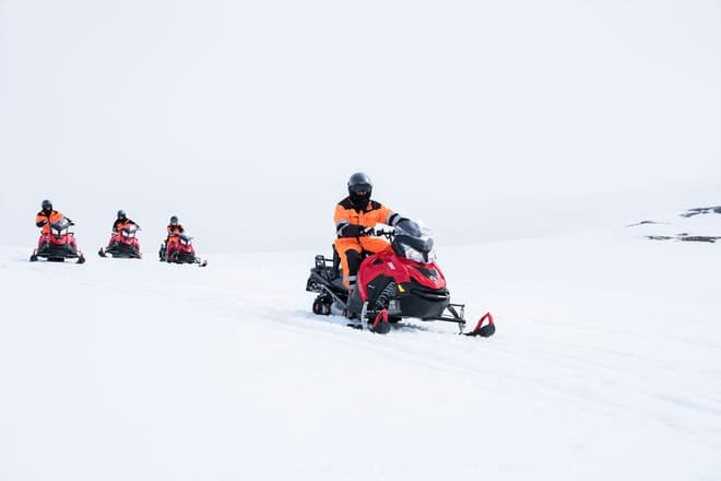 Glacier Snowmobiling from Geysir Area