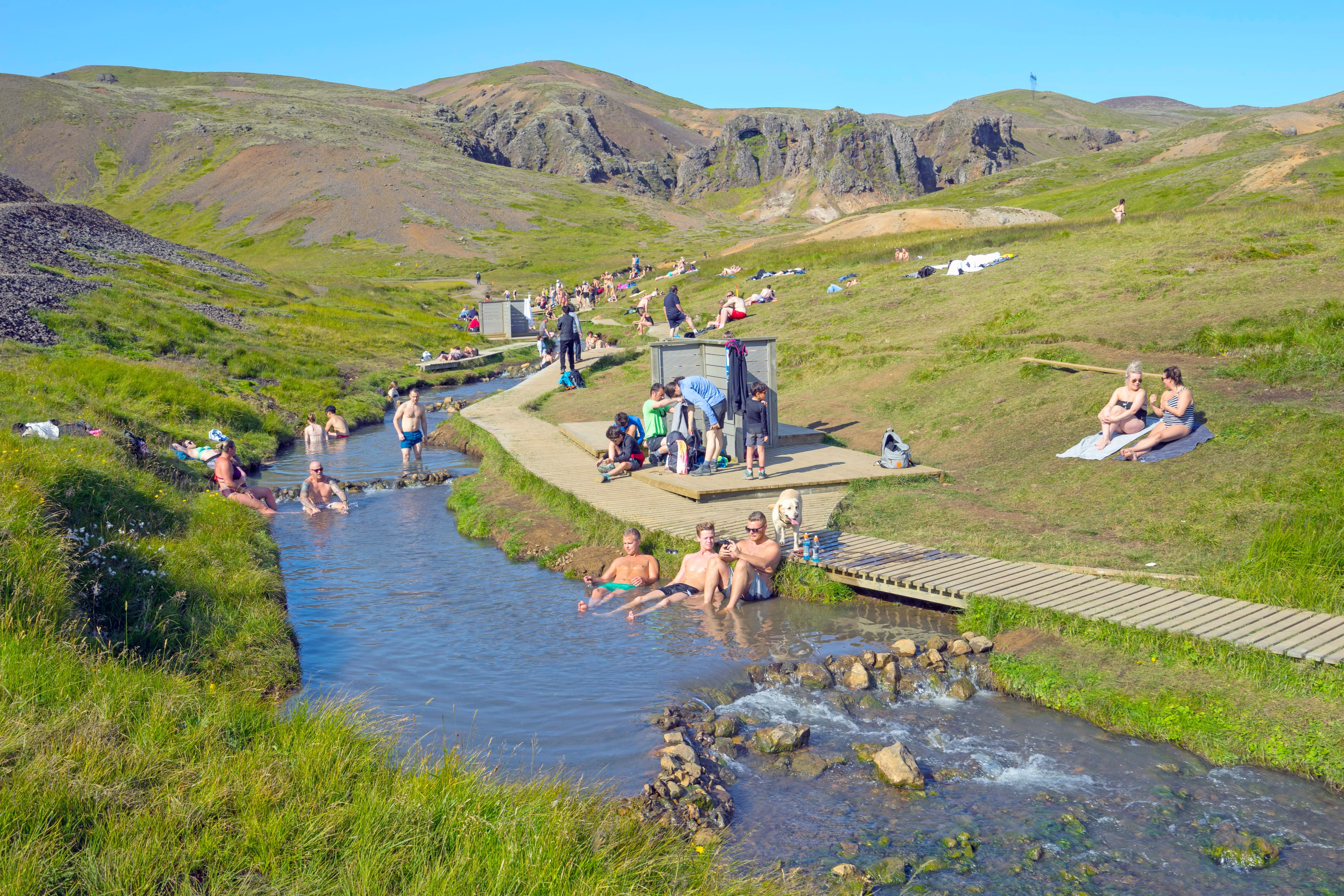 PRIVATE: Hiking up Reykjadalur Valley - Hot River 
