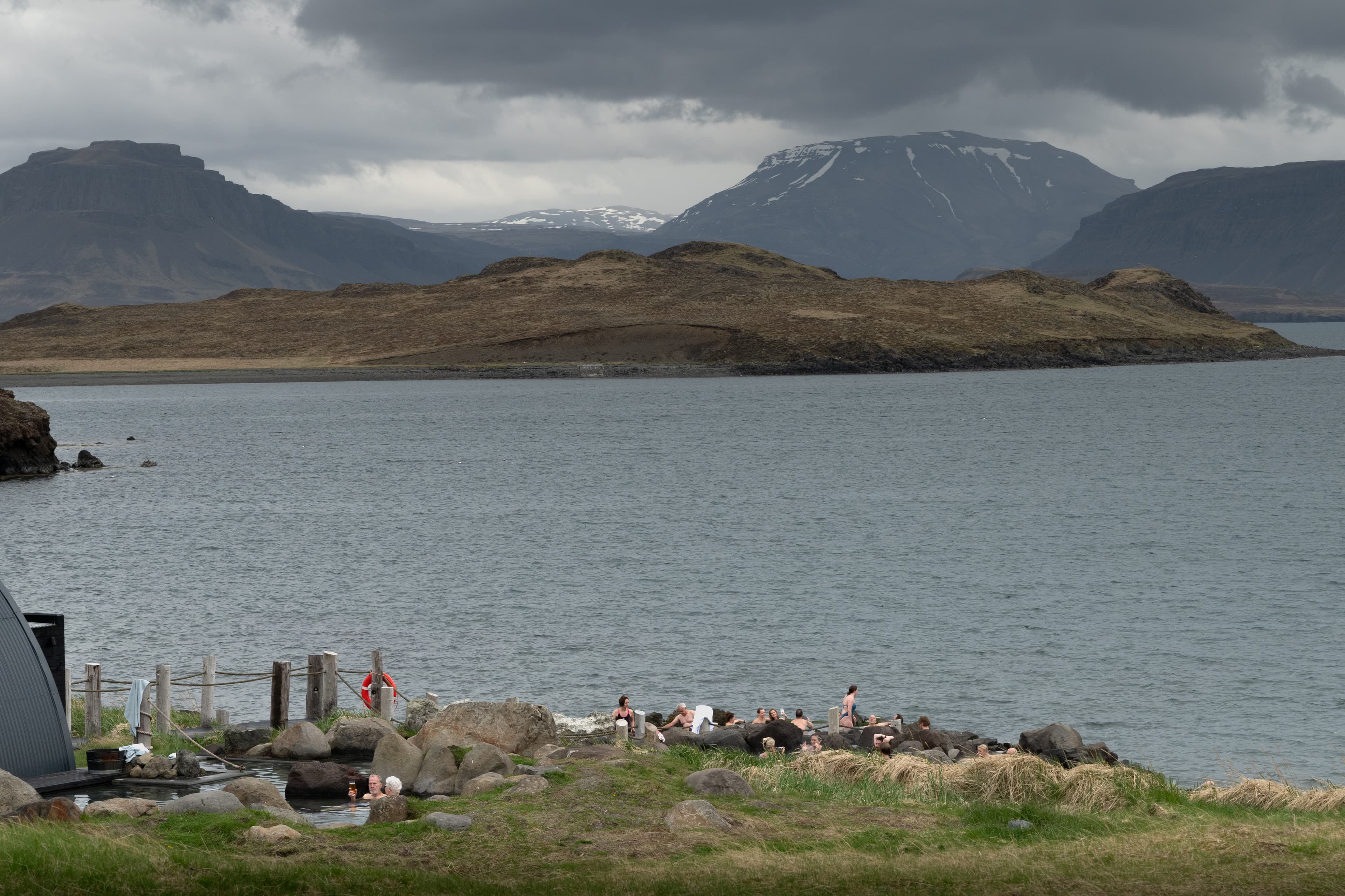 Borgarfjörður, Silver circle in SuperJeep: lava tunnel and hot spring - photo 13