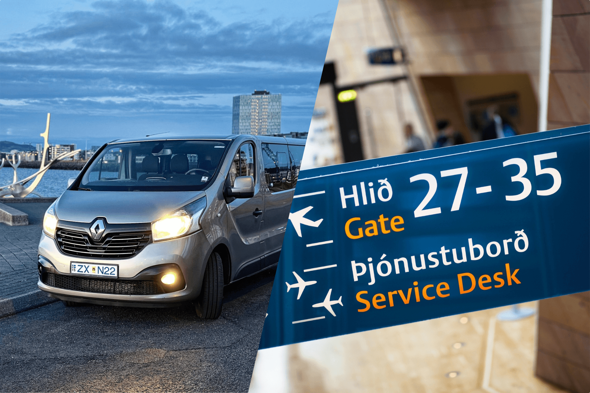Reykjavik to Keflavik Airport (KEF): Private Departure Transfer by Sedan or Van